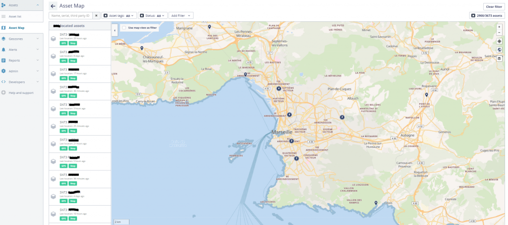 Localisation temps réel d'une flotte de micro-mobilité TRAKmy EKLYPS