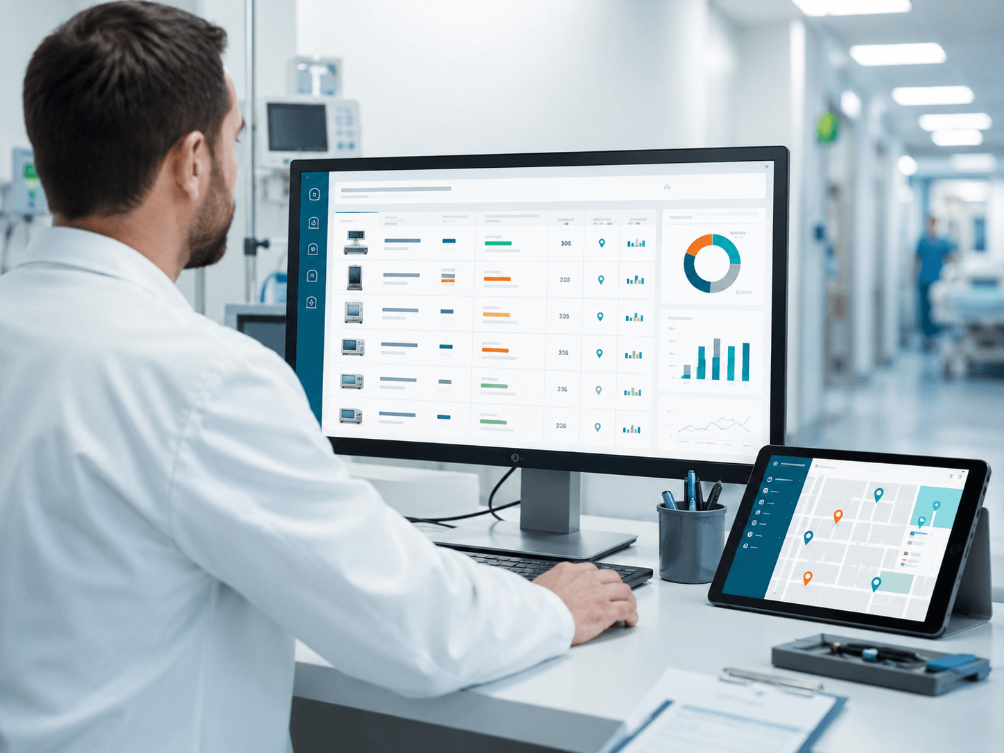 Intégration GMAO, GBM et SIH avec la plateforme de géolocalisation TRAKmy en milieu hospitalier